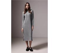 Street One Studio Frauen Schimmerndes Strickkleid in Silber, Gr: 38