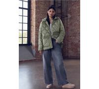 Street One Studio Frauen Steppjacke mit Kapuze in Grün, Gr: 42