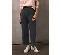Stoffhose STREET ONE STUDIO, Damen, Gr. 46, Länge 28, shore grau, Stoff, 100% Polyester, unifarben, casual, comfort fit knöchelfrei, Hosen, High Waist (51323419-46) shore grau