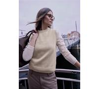 Street One Studio Frauen Strickpullunder in Beige, Gr: 44