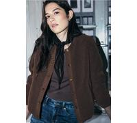 Street One Studio Frauen Teddy-Blouson in Braun, Gr: 44