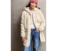 Street One Studio Damen Teddy-Mantel mit Kapuze