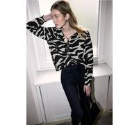 Street One Studio Frauen Zebra Tunika mit Bändern in Grau, Gr: 34