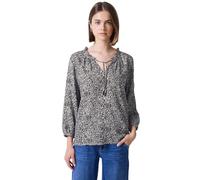 Street One Studio Gemusterte Bluse mit Rüschen Void Blue 42