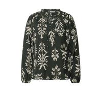 Langarmbluse STREET ONE STUDIO, Damen, Gr. 40, desert pine grün, Stoff, 100% Polyester, bedruckt, casual, normal normal, Rundhals, Langarm Bündchen, Blusen, mit dekorativen Bändchen (52690261-40) dese