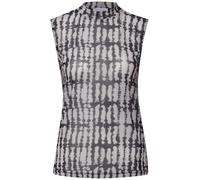 Street One Studio Damen 3227584 Gemustertes Mesh-Top, Black, 44