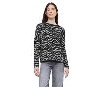 Street One Studio Frauen Gemustertes Shirt in Grau, Gr: 36