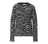 Street One Studio Frauen Gemustertes Shirt in Grau, Gr: 36