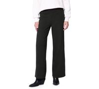 Culotte STREET ONE STUDIO, Damen, Gr. 44, Länge 30, schwarz, Stoff, 66% Polyester, 30% Viskose, 4% Elasthan, unifarben, comfort fit lang, Hosen Culotte, mit Elastikbund (86586925-44) schwarz