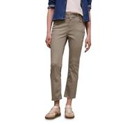 Street One Studio High Waist Kick Flare Hose im Slim Fit Dark Stone Sand 44