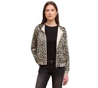 Blouson STREET ONE STUDIO, Damen, Gr. 46, schwarz, Stoff, Obermaterial: 100% Polyester; Futter: 100% Polyester, comfort fit normal, ohne Ausschnitt, Rippbündchen, Jacken Blouson, mit Kapuze mit Tunnel