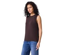 Street One Studio Frauen Jersey-Top mit Chiffon in Rot, Gr: 46