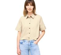 Street One Studio Kurzarm Bluse in Cord-Qualität Stone Sand 42