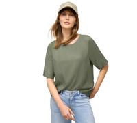 Street One Studio Kurzarm Bluse mit Rundhals in Unifarbe Lichen Green 42