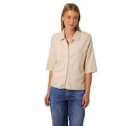 Street One Studio Kurzarm Cardigan mit Polokragen creamed Sand 38