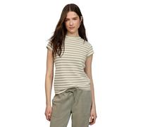 Street One Studio Frauen Kurzarm T-Shirt mit Struktur in Grün, Gr: 44