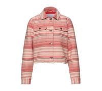 Street One Studio - Kurze Bouclé-Jacke im Boxy-Fit mit Ethnomuster rot - Gr. - 36