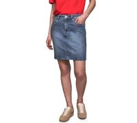 Jeansrock STREET ONE STUDIO, Damen, Gr. 36, light mid blau washed, Jeans, 98% Baumwolle, 2% Elasthan, unifarben, normal mini, Röcke Jeansrock, aus Baumwolle mit Stretchanteil (61559233-36) light mid b
