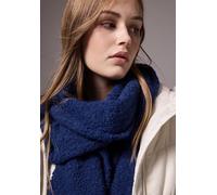 Schal STREET ONE STUDIO, Damen, Gr. onesize, blau (force blau), Stoff, 97% Polyester, 3% Elasthan, unifarben, Modetücher, kuschelig (25771231-0) force blau