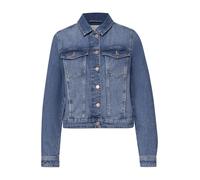 Street One Studio Frauen Jeansjacke mit Knöpfen und Backprint in Blau, Gr: 38