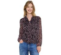 Langarmbluse STREET ONE STUDIO, Damen, Gr. 38, pearly rose, Stoff, Obermaterial: 100% Polyester. Futter: 100% Modal, normal normal, Rundhals, elastischer Bund, Blusen, mit Chiffon-Lagen-Look (72679342