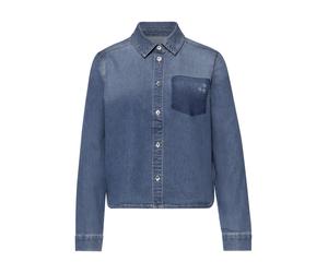 Street One Studio - Langarm Hemdbluse in lässiger Jeans-Optik blau - Gr. - 36