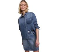 Street One Studio - Langarm Hemdbluse in lässiger Jeans-Optik blau - Gr. - 40