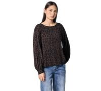 Street One Studio Damen 3412147 Leo Raglan Bluse mit Tape, Dark Auburn Brown, 44