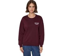Street One Studio Loose Fit Backprint Sweater Dark Plum red 46