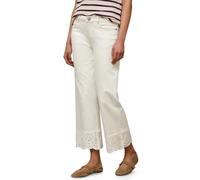 Street One Studio Mid Waist Wide Leg Jeans mit Embroidery Ecru Washed 29