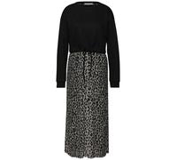 Street One Studio - Midi-Kleid mit Leo-Rock schwarz - Gr. - 34