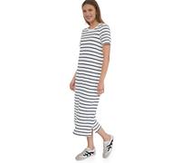 Street One Studio Midi-Kleid mit Puffärmeln und Streifen Off White 42