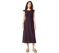 Midikleid im Strukturmix mit Rundhals