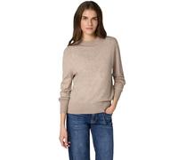 Rundhalspullover STREET ONE STUDIO, Damen, Gr. 46, buffed beige meliert, Stoff, 30% Polyester, 29% Polyacryl, 21% Viskose, 20% Nylon, unifarben, normal normal, Rundhals, Rippbündchen, Pullover Rundhal