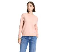 Strickpullover STREET ONE STUDIO, Damen, Gr. 44, peachy blush meliert, Stoff, 30% Polyester, 29% Polyacryl, 21% Viskose, 20% Nylon, unifarben, regular fit normal, Rundhals, Bündchen, Pullover Strickpu