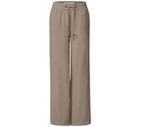 street one studio - Stoffhose mit weitem Bein beige - Gr. - 30