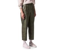 Lederimitathose STREET ONE, Damen, Gr. 42, Länge 28, dull kale grün, Stoff, 100% Polyurethan, unifarben, casual, comfort fit knöchelfrei, Hosen, in Leder-Optik (59962305-42) dull kale grün