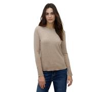 Strickpullover STREET ONE STUDIO, Damen, Gr. 42, buffed beige meliert, Stoff, 30% Polyester, 27% Polyacryl, 23% Polyamid, 20% Viskose, unifarben, comfort fit normal, Rundhals, Rippbündchen, Pullover S