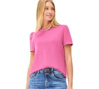 Street One Studio T-Shirt in Unifarbe mit Raffung Simply pink 36
