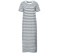 street one studio - T-Shirt-Kleid in Midi-Länge blau/weiß - Gr. - 40