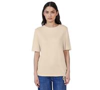 Street One Studio Frauen Softes T-Shirt mit Tunnelzug in Beige, Gr: 42