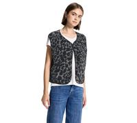 Street One Studio Damen Teddy Weste mit Leo Muster