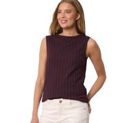Top mit Turtle Neck in Rippstruktur