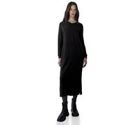 Midikleid STREET ONE STUDIO, Damen, Gr. 34, EURO-Größen, schwarz, Stoff, 87% Viskose, 13% Polyester, unifarben, comfort fit wadenlang, V-Ausschnitt, Bündchen, Kleider Midikleid, aus Viskose (16118653-