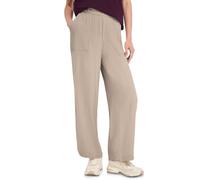 Culotte STREET ONE STUDIO, Damen, Gr. 34, Länge 28, quiet ivory, Stoff, 100% Viskose, unifarben, loose fit knöchelfrei, Hosen Culotte, mit Wide Legs (78138409-34) quiet ivory