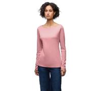 Langarmshirt STREET ONE "Style Lanea", Damen, Gr. 36, powder pink, Jersey, Obermaterial: 50% Baumwolle, 50% Modal. Futter: 100% Baumwolle, unifarben, regular fit normal, U-Boot-Ausschnitt, angesetztes