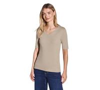 Street One Damen T-Shirt A317665 Style QR New Palmira Coastal Beige Gr. 36