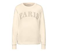 Street One - Sweatshirt mit Wording beige - Gr. - 34