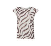 Gemustertes Ausbrenner-Shirt Beige 40