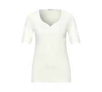 Damen Basic T-Shirt mit Herzausschnitt